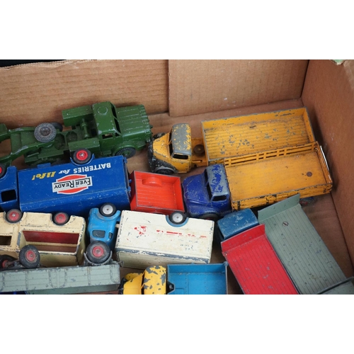 1173 - Collection of 32 mid 20th C Dinky diecast models featuring commercial, military, farming and constru... 