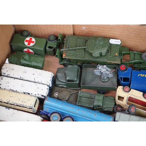 1173 - Collection of 32 mid 20th C Dinky diecast models featuring commercial, military, farming and constru... 