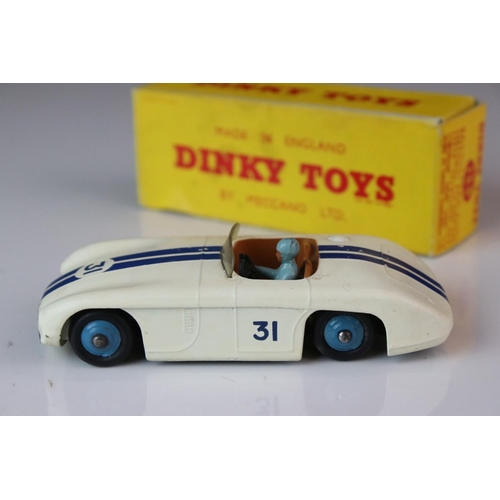 1178 - Boxed Dinky 133 Cunningham C-5R Road Racer diecast model in white, race number 31, with driver, deca... 