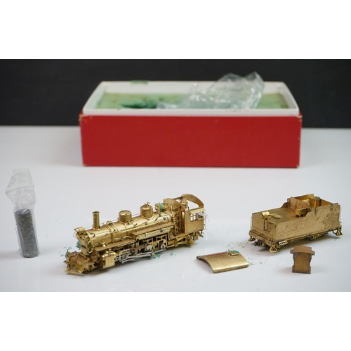 118 - Boxed Precision Scale Co HO n3 gauge D&RGW K-28 brass locomotive & tender, made by Nakamura (Japan),... 