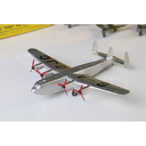 1188 - Three boxed Dinky diecast models /sets to include 70E Meteor Twin-Jet Fighter with 3 planes (Twin En... 