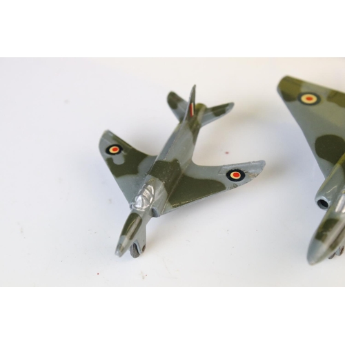 1188 - Three boxed Dinky diecast models /sets to include 70E Meteor Twin-Jet Fighter with 3 planes (Twin En... 