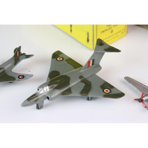 1188 - Three boxed Dinky diecast models /sets to include 70E Meteor Twin-Jet Fighter with 3 planes (Twin En... 