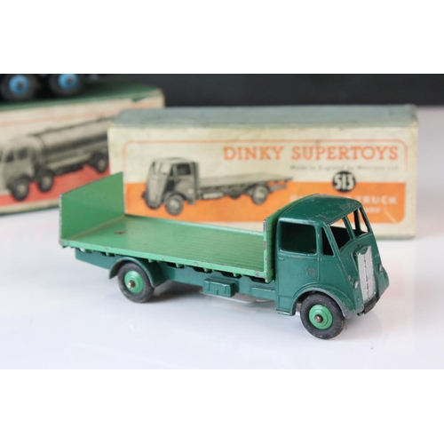 1190 - Two boxed Dinky Supertoys diecast models to include 504 Foden 14 Ton Tanker in two tone blue and 513... 