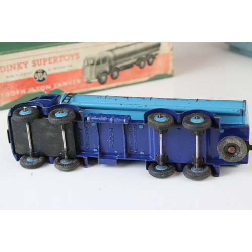 1190 - Two boxed Dinky Supertoys diecast models to include 504 Foden 14 Ton Tanker in two tone blue and 513... 