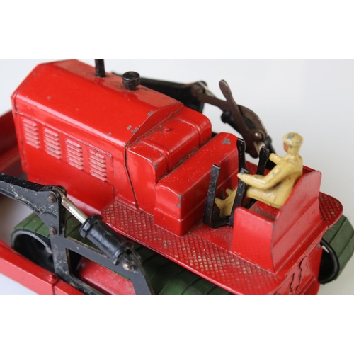 1191 - Two boxed Dinky Supertoys to include 561 Blaw Knox Bulldozer in red and 571 Coles Mobile Crane, both... 