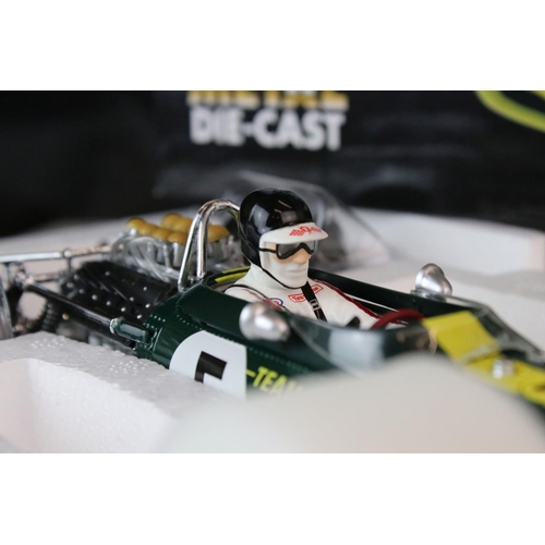 1193 - Boxed ltd edn 1:18 Quartzo 18203 Classic Grand Prix Lotus #5 Jim Clark 1967 Dutch Grand Prix Winner ... 