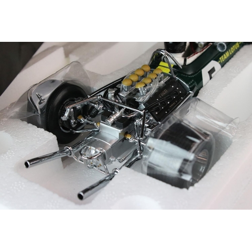 1193 - Boxed ltd edn 1:18 Quartzo 18203 Classic Grand Prix Lotus #5 Jim Clark 1967 Dutch Grand Prix Winner ... 