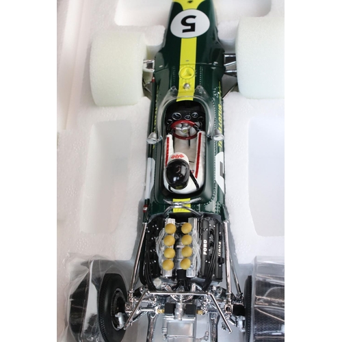 1193 - Boxed ltd edn 1:18 Quartzo 18203 Classic Grand Prix Lotus #5 Jim Clark 1967 Dutch Grand Prix Winner ... 