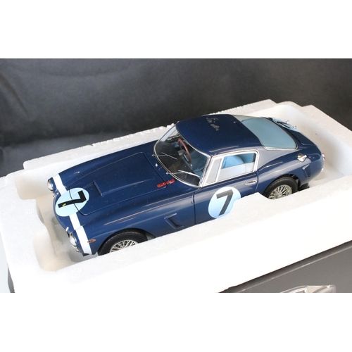 1195 - Autograph - Boxed Hot Wheels Elite 1:18 250 GT Berlinetta Passo Corto SWB 1961 RAC Tourit Tropy sign... 