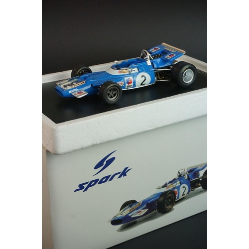 1196 - Autograph - Boxed 1/18 Spark Minimax 18S066 Matra MS80 No 2 Winner French GP 1969 diecast model, exc... 