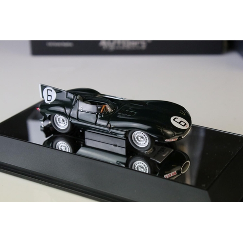 1199 - Two boxed 1:43 diecast models to include AutoArt Signature 65586 Jaguar D-Type Le Mans 24hr race 195... 