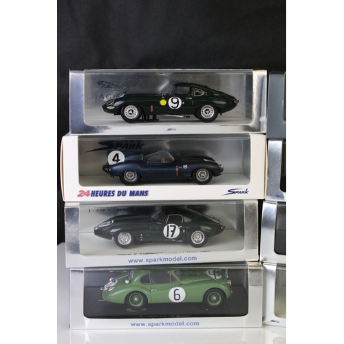 1200 - 13 Cased 1:43 Sparks Minimax diecast models, all variants, to include 4 x 24 Heures Du Mans, all exc... 