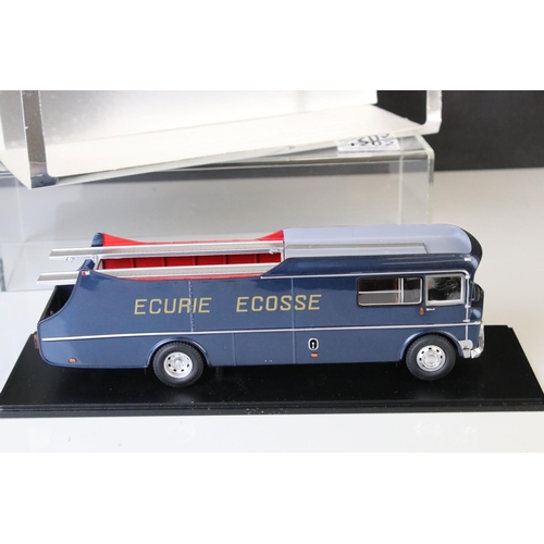 1202 - Cased 1:43 Spark Minimax S0285 Ecurie Ecosse Team Transporter 1959 diecast model, excellent