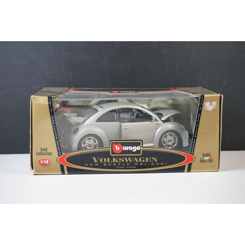 1212 - Four boxed 1:18 scale diecast models to include Corgi  MGF 1.8i VVC Roadster, Autoart Performance Su... 