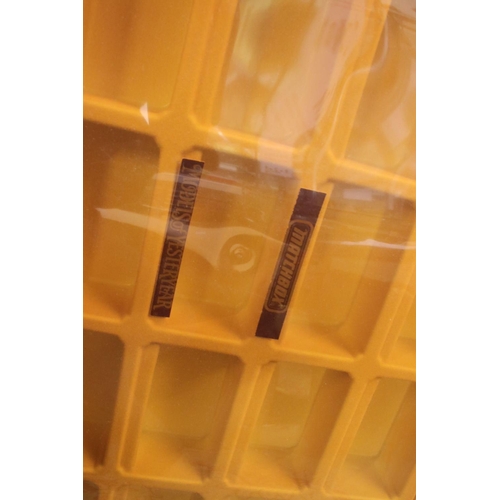 1215 - 11 x Wall hanging, plastic display cases for diecast models