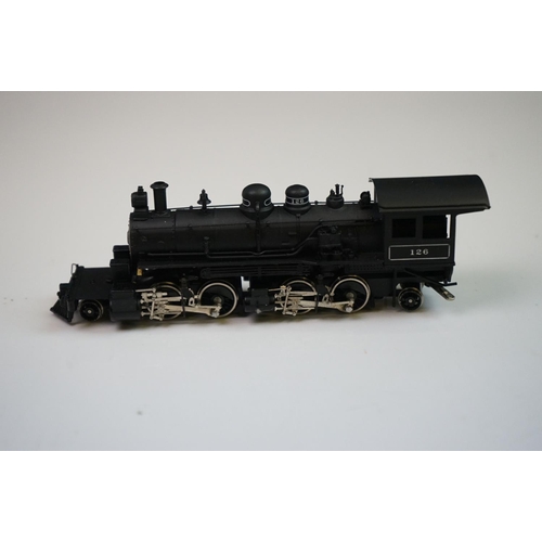 122 - Boxed PowerHouse HO gauge 8050 Little River #126 brass locomotive & tender, made by Samhongsa (Korea... 