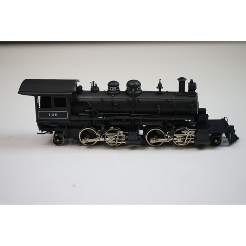 122 - Boxed PowerHouse HO gauge 8050 Little River #126 brass locomotive & tender, made by Samhongsa (Korea... 