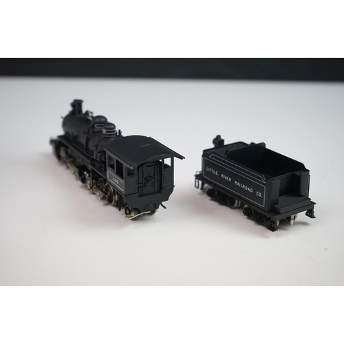 122 - Boxed PowerHouse HO gauge 8050 Little River #126 brass locomotive & tender, made by Samhongsa (Korea... 