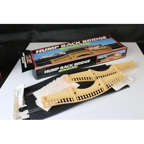 1223 - Boxed Scalextric C229 Kotztnig slot car plus a boxed Scalextric Hump Back Bridge (2)