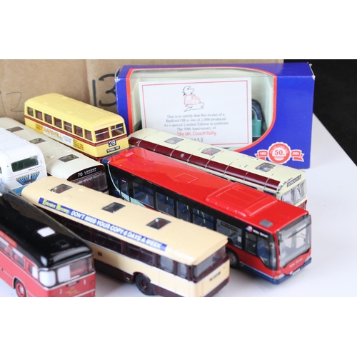 1230 - Collection of approximately 50 diecast model buses some showing play wear, includes EFE, Corgi, Brit... 