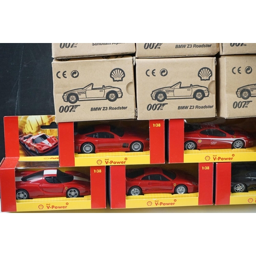 1249 - 20 x Boxed and carded Mattel Hotwheels Shell diecast models to include 8 x Sunbeam Alpine 5, 5 x BMW... 