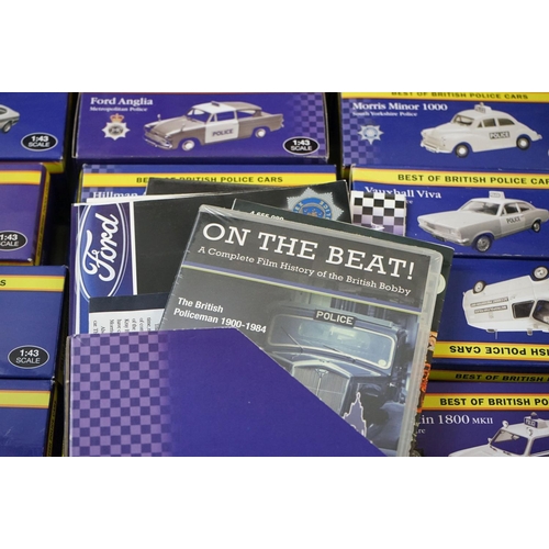 1252 - 27 x Boxed Atlas Editions diecast police cars to include 4650107 Austin 18000 MKII, 4650118 Jaguar X... 