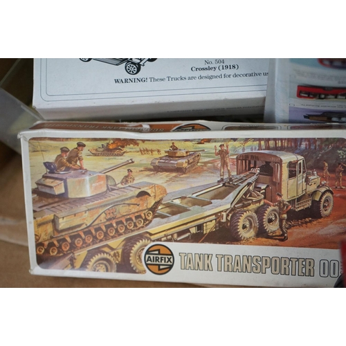 1258 - Group of boxed & unboxed diecast models and plastic model kits to include Matchbox M-19 Tank Transpo... 