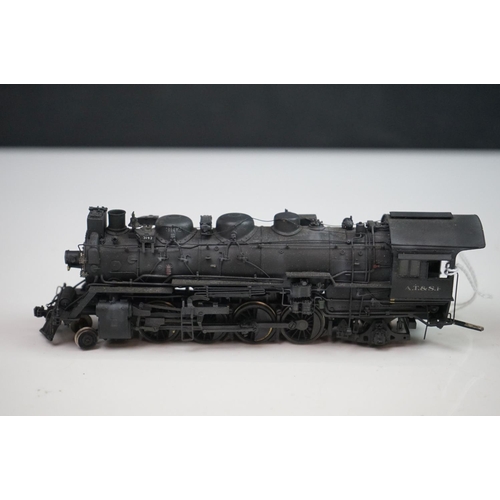 126 - Boxed Sunset Models HO gauge AT & SF #3192 2-8-2 brass locomotive & tender, made by Samhongsa (Korea... 