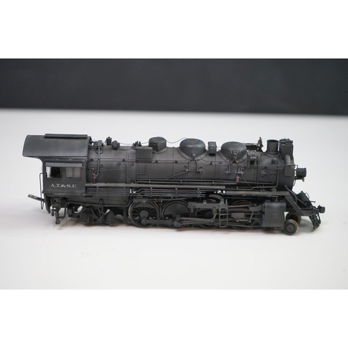 126 - Boxed Sunset Models HO gauge AT & SF #3192 2-8-2 brass locomotive & tender, made by Samhongsa (Korea... 