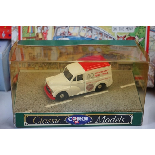 1260 - Nine boxed / cased diecast models to include Corgi 'We're On The Move', 5 x Matchbox, Corgi Burlingt... 