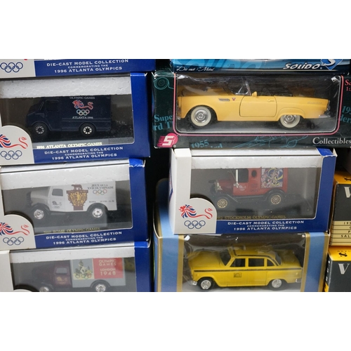 1271 - 21 Boxed / cased diecast models to include 7 x Lledo 1996 Atlanta Olympics, Vanguards, Solido etc