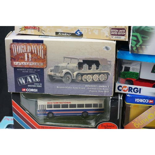 1276 - Collection of 22 boxed / cased diecast models to include Corgi World War II Collection, EFE, Solido,... 