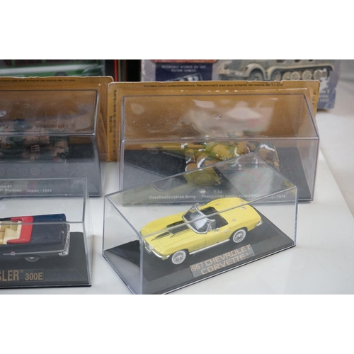 1276 - Collection of 22 boxed / cased diecast models to include Corgi World War II Collection, EFE, Solido,... 