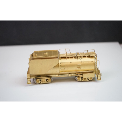 128 - Boxed Sunset Models HO gauge Great Northern 0-1 2-8-2 brass locomotive & tender, made by Samhongsa (... 