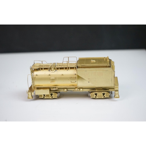 128 - Boxed Sunset Models HO gauge Great Northern 0-1 2-8-2 brass locomotive & tender, made by Samhongsa (... 