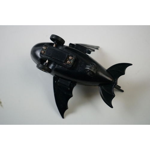 1289 - Boxed Batman Batplane friction powered plastic model, made in Hong Kong, vg with gd box