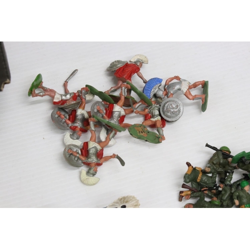 1299 - Large collection of mid-late 20th C plastic figures, soldiers & accessories to include Timpo, Britai... 