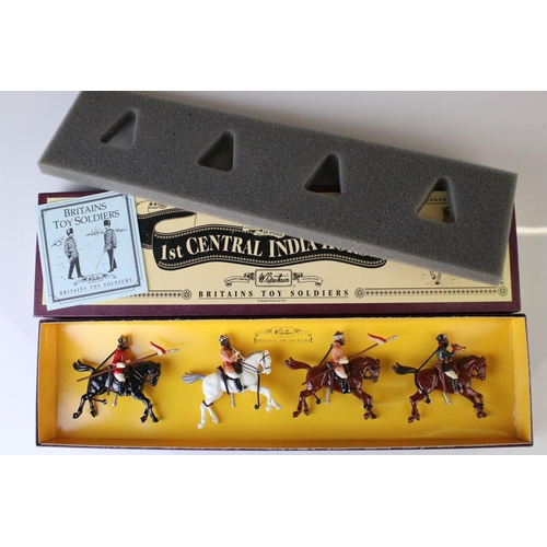 1310 - Four boxed Britains Special Collectors Edition metal figure sets to include 8845 1st Regt of Bombay ... 