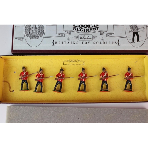 1312 - Four boxed Britains Special Collectors Edition metal figure sets to include 8804 Somersetshire Light... 