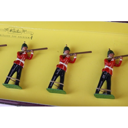 1312 - Four boxed Britains Special Collectors Edition metal figure sets to include 8804 Somersetshire Light... 