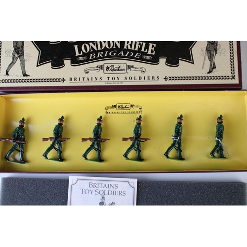 1312 - Four boxed Britains Special Collectors Edition metal figure sets to include 8804 Somersetshire Light... 