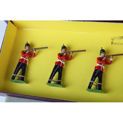 1312 - Four boxed Britains Special Collectors Edition metal figure sets to include 8804 Somersetshire Light... 