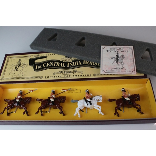 1313 - Two boxed Britains Special Collectors Edition metal figure sets to include 8807 Empress of India's 2... 