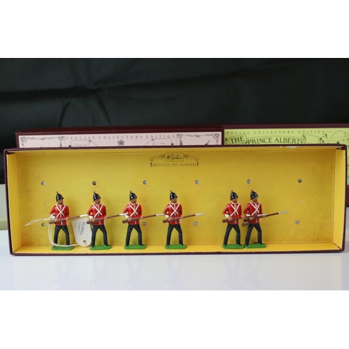 1315 - Four boxed Britains Special Collectors Edition metal figure sets to include 8822 The King's Royal Ri... 