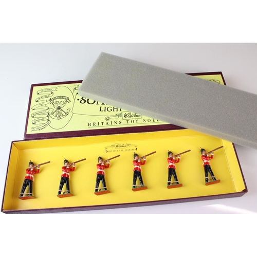 1315 - Four boxed Britains Special Collectors Edition metal figure sets to include 8822 The King's Royal Ri... 