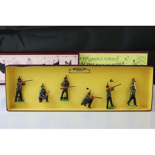 1315 - Four boxed Britains Special Collectors Edition metal figure sets to include 8822 The King's Royal Ri... 