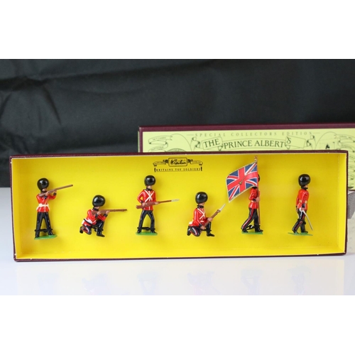 1315 - Four boxed Britains Special Collectors Edition metal figure sets to include 8822 The King's Royal Ri... 