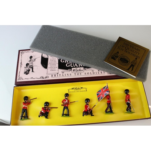 1315 - Four boxed Britains Special Collectors Edition metal figure sets to include 8822 The King's Royal Ri... 