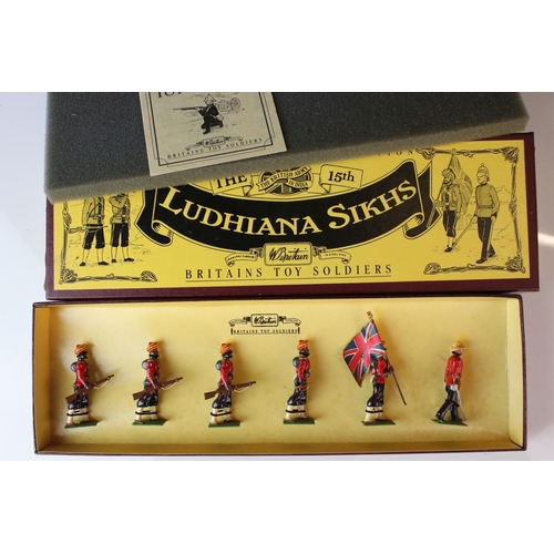 1316 - Four boxed Britains Special Collectors Edition metal figure sets to include 8822 The Kings Royal Rif... 